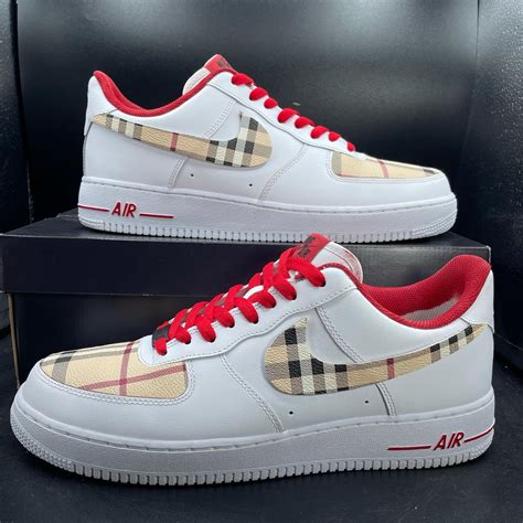 custom burberry air force 1|nike air force one burberry.